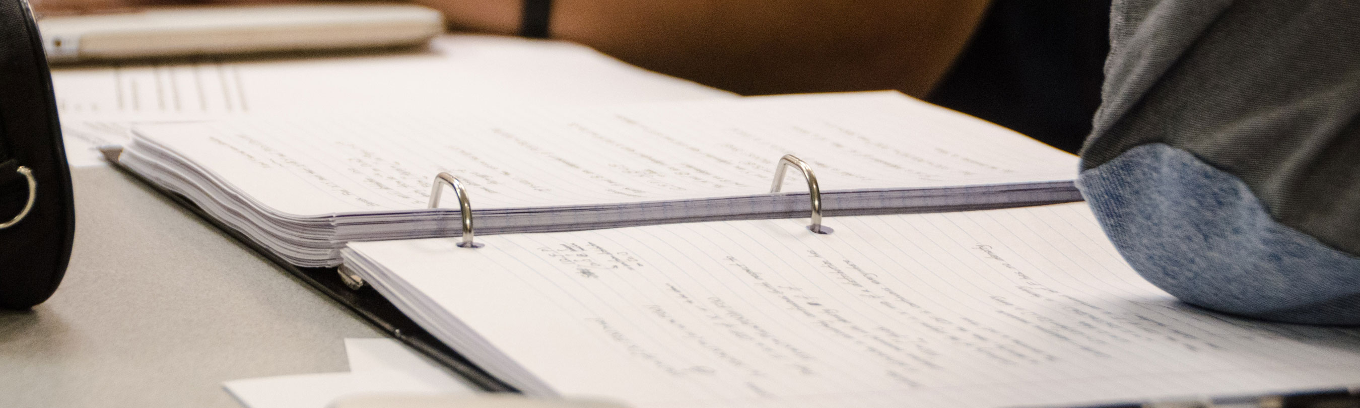 image of notebook with writing on it
